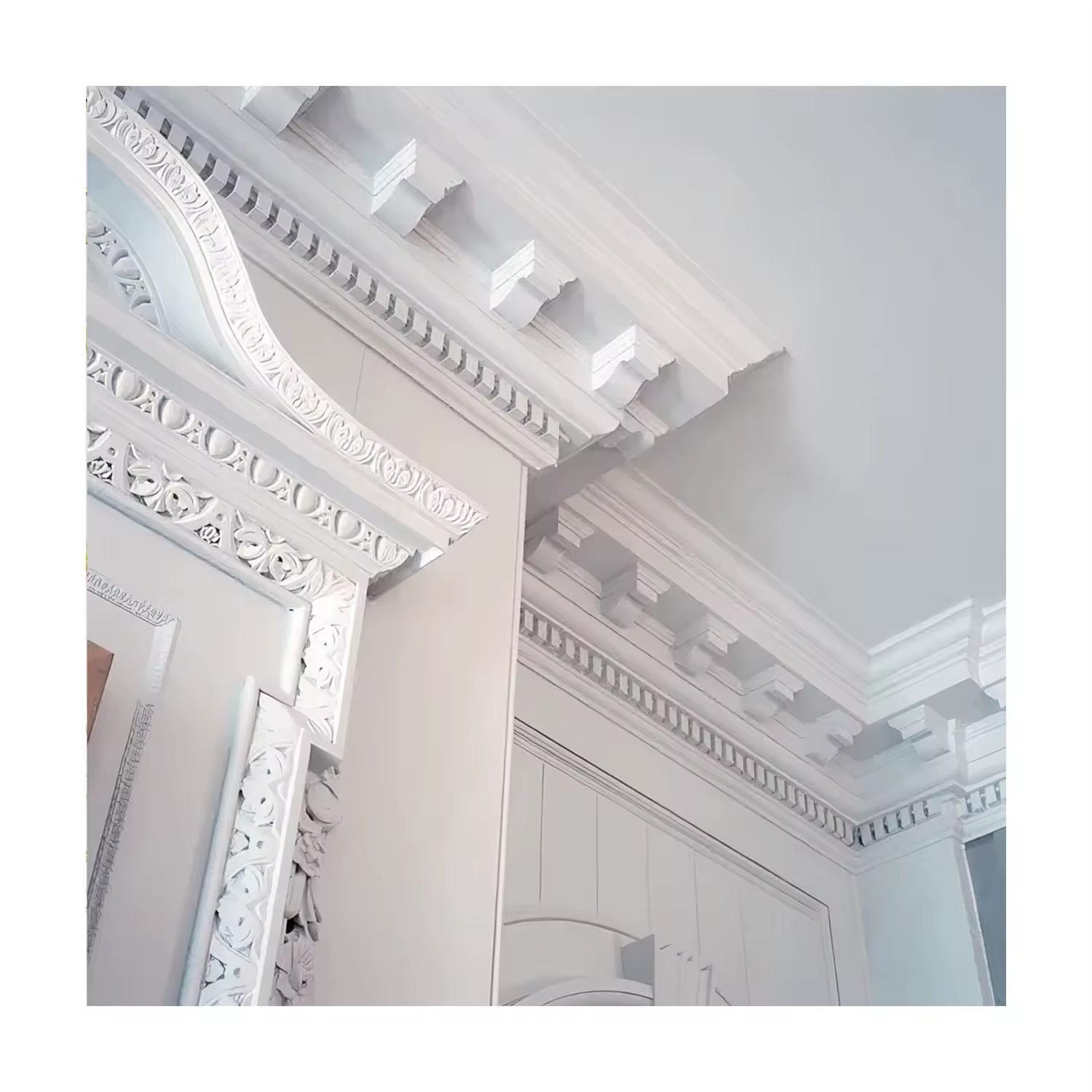 Decorative plaster cornice and coving comparison