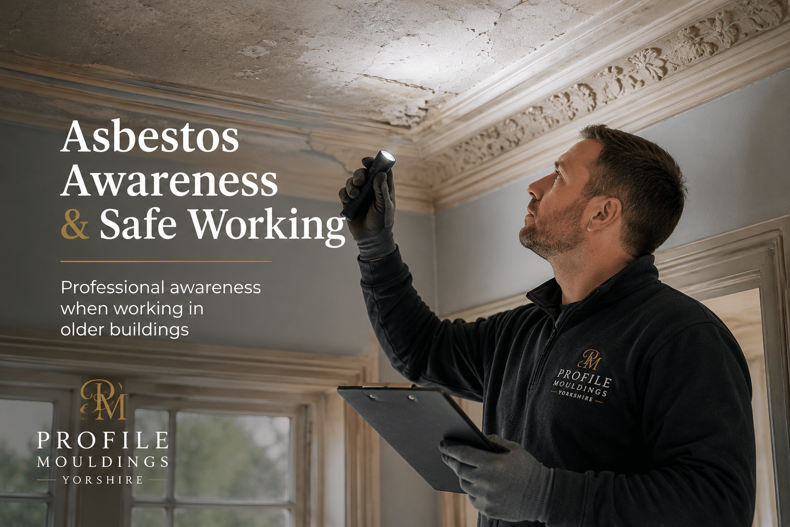 Asbestos awareness during plasterwork in older properties