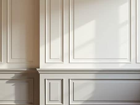 Decorative plaster wall panels and architectural wall designs manufactured and installed by Profile Mouldings Yorkshire.